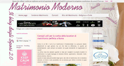 Desktop Screenshot of matrimoniomoderno.com