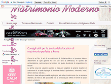 Tablet Screenshot of matrimoniomoderno.com